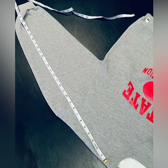 Russell Athletic NC State Wolfpack Vintage Gray Crew Sweatshirt - Picture 8 of 8